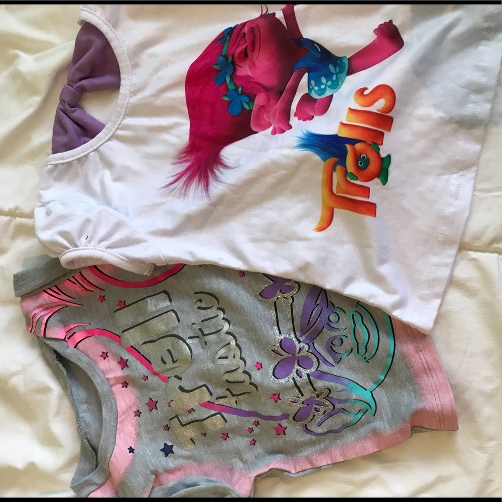 Bundle of 2 size 3t Trolls girl’s shirts